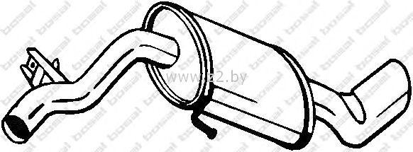 Задняя часть глушителя