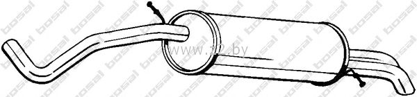 Задняя часть глушителя