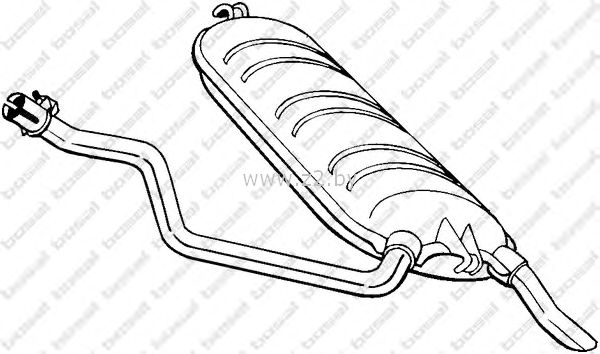 Задняя часть глушителя