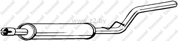 Средняя часть глушителя