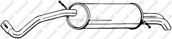 Задняя часть глушителя