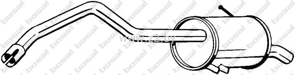 Задняя часть глушителя