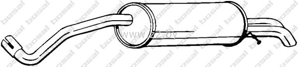 Задняя часть глушителя