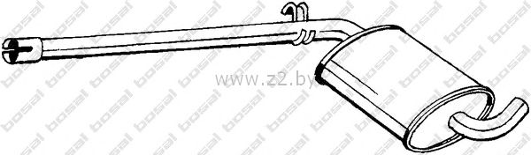 Средняя часть глушителя