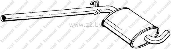 Средняя часть глушителя