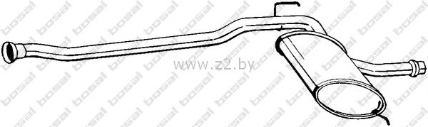 Средняя часть глушителя