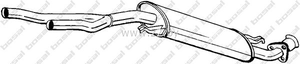 Средняя часть глушителя