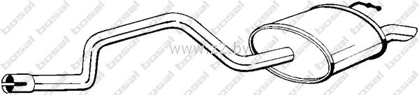 Задняя часть глушителя