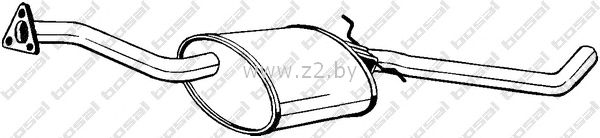 Средняя часть глушителя