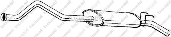 Задняя часть глушителя