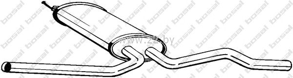 Средняя часть глушителя