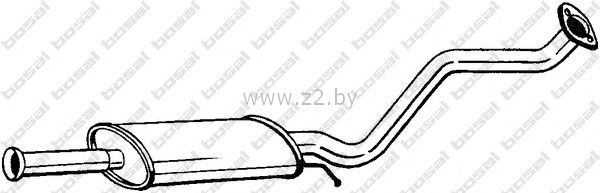 Средняя часть глушителя