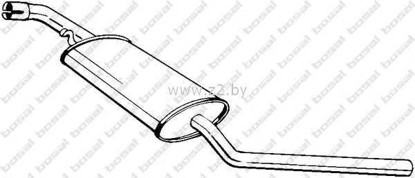 Средняя часть глушителя