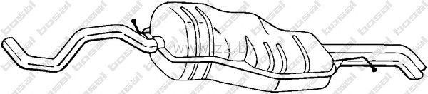 Задняя часть глушителя