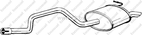 Задняя часть глушителя