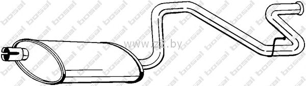 Задняя часть глушителя