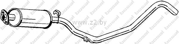 Средняя часть глушителя