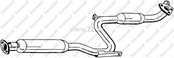 Средняя часть глушителя