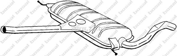 Средняя часть глушителя