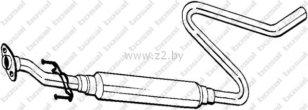 Средняя часть глушителя