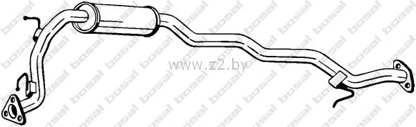 Средняя часть глушителя