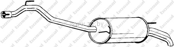 Задняя часть глушителя