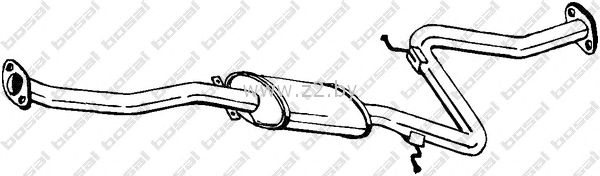 Средняя часть глушителя