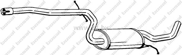 Средняя часть глушителя