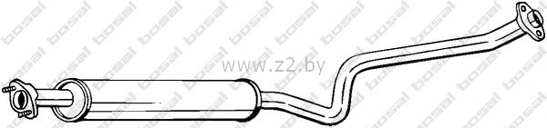 Средняя часть глушителя