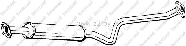 Средняя часть глушителя