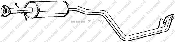 Средняя часть глушителя