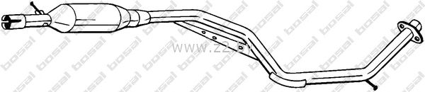 Средняя часть глушителя