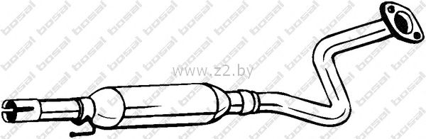 Средняя часть глушителя