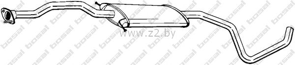 Средняя часть глушителя