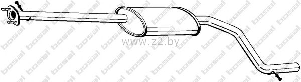 Средняя часть глушителя