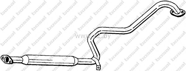 Средняя часть глушителя