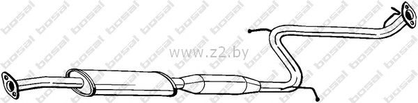 Средняя часть глушителя