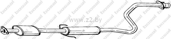 Средняя часть глушителя