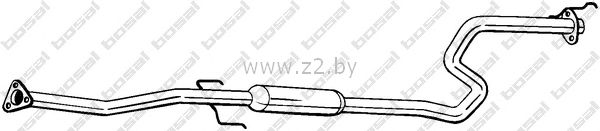 Средняя часть глушителя