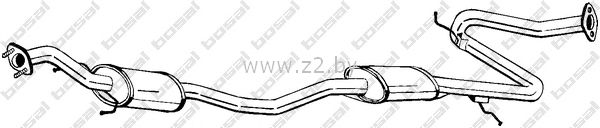 Средняя часть глушителя