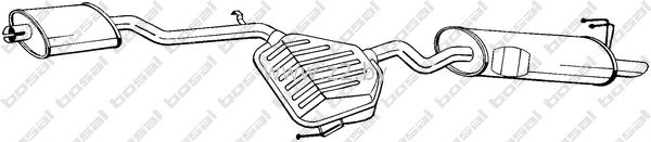 Задняя часть глушителя