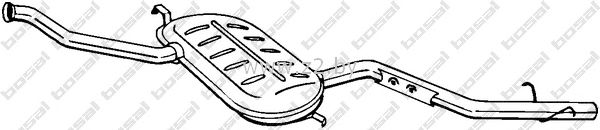 Задняя часть глушителя