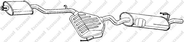 Задняя часть глушителя