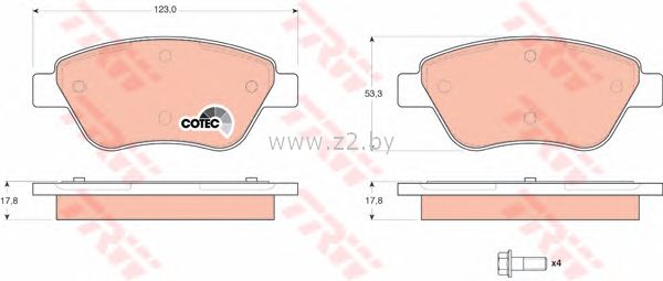 Тормозные колодки дисковые