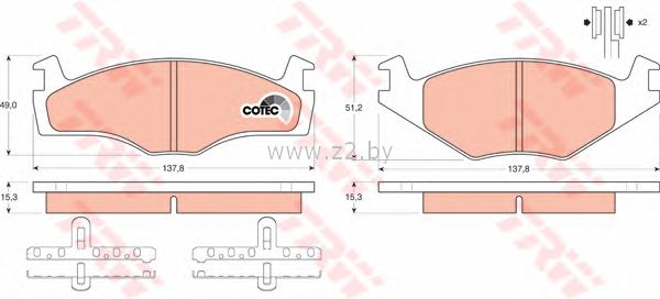 Тормозные колодки дисковые