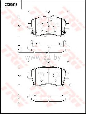 Тормозные колодки дисковые
