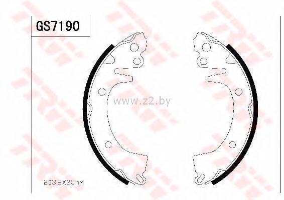 Тормозные колодки барабанные
